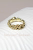 Harlequin&Lionhead handmade Rose ring in sterling silver, gold plated or 14K gold