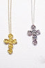 Harlequin&Lionhead handmade Rose Cross necklace in sterling silver, or gold plated