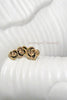 Harlequin&Lionhead handmade Rose stud earrings gold or rose gold plated