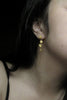 Long Stem Rose Dangle Earrings Sterling Silver or Gold Plated