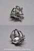 Harlequin&Lionhead handmade statement unisex cocktail ring gold plated, yellow, rose, white or black