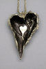 Harlequin&Lionhead handmade feather wings heart chamber statement pendant necklace in brass